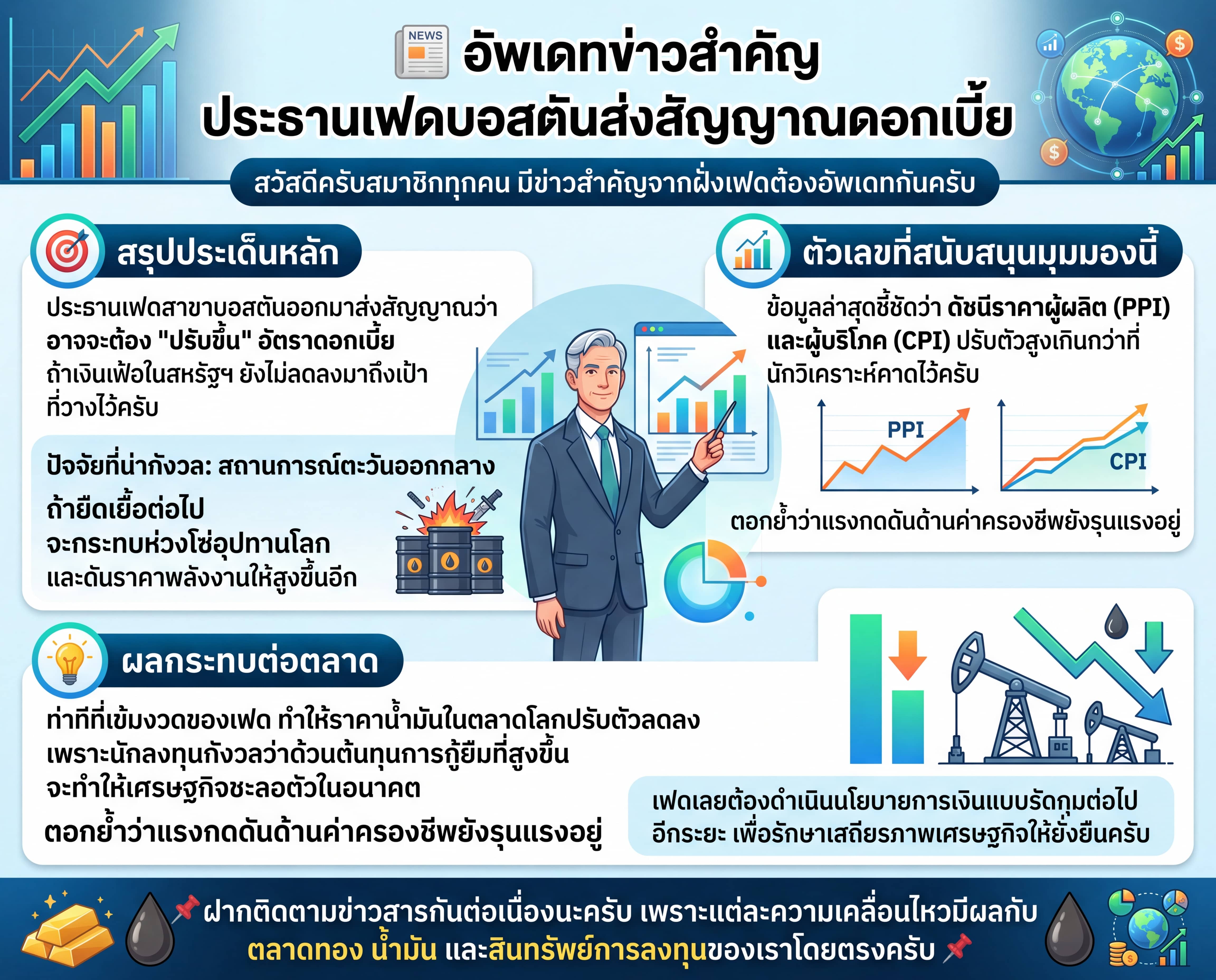 ข่าวด่วน: ประธานเฟดบอสตันส่งสัญญาณดอกเบี้ย